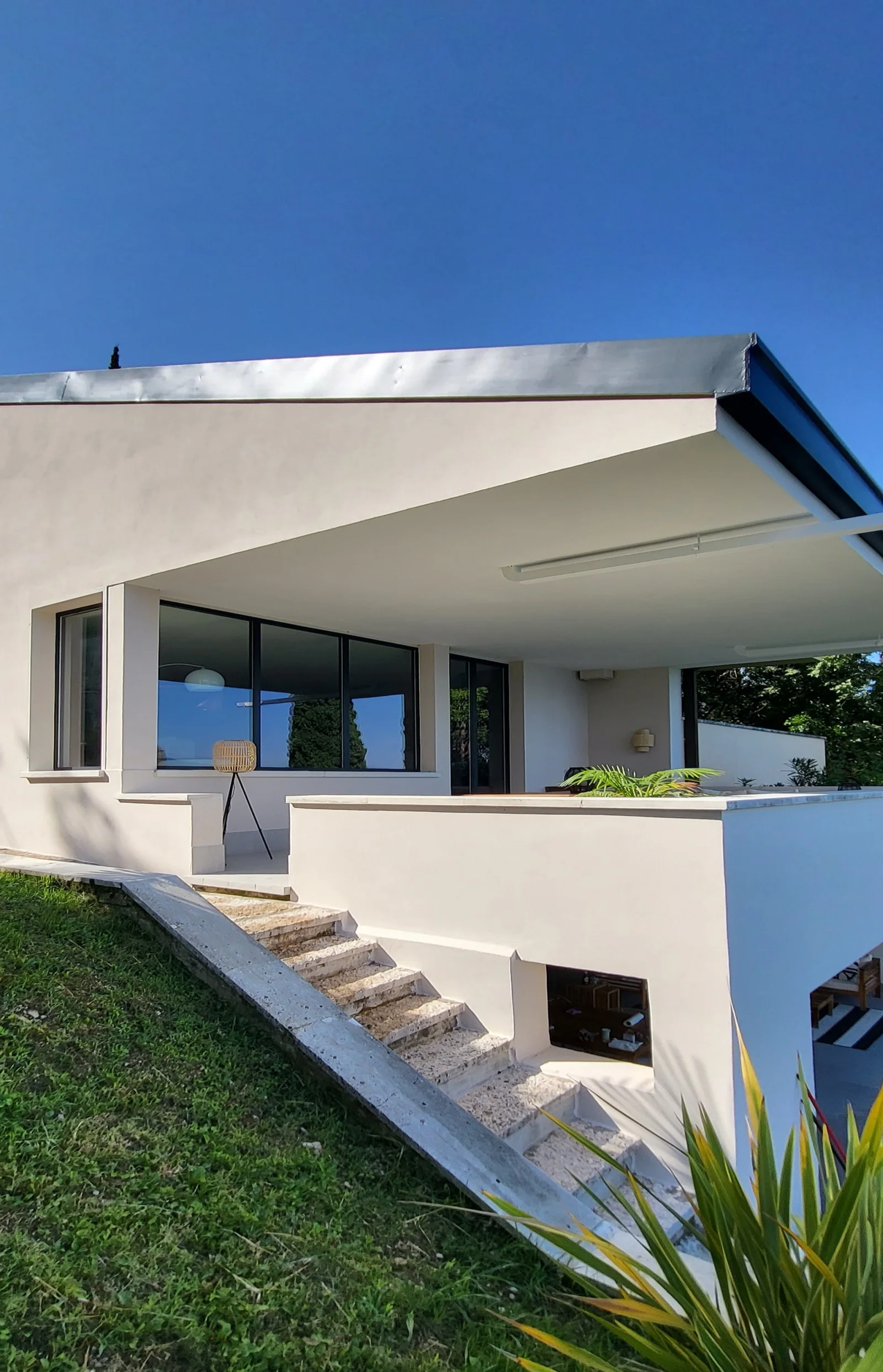 Side view of the house