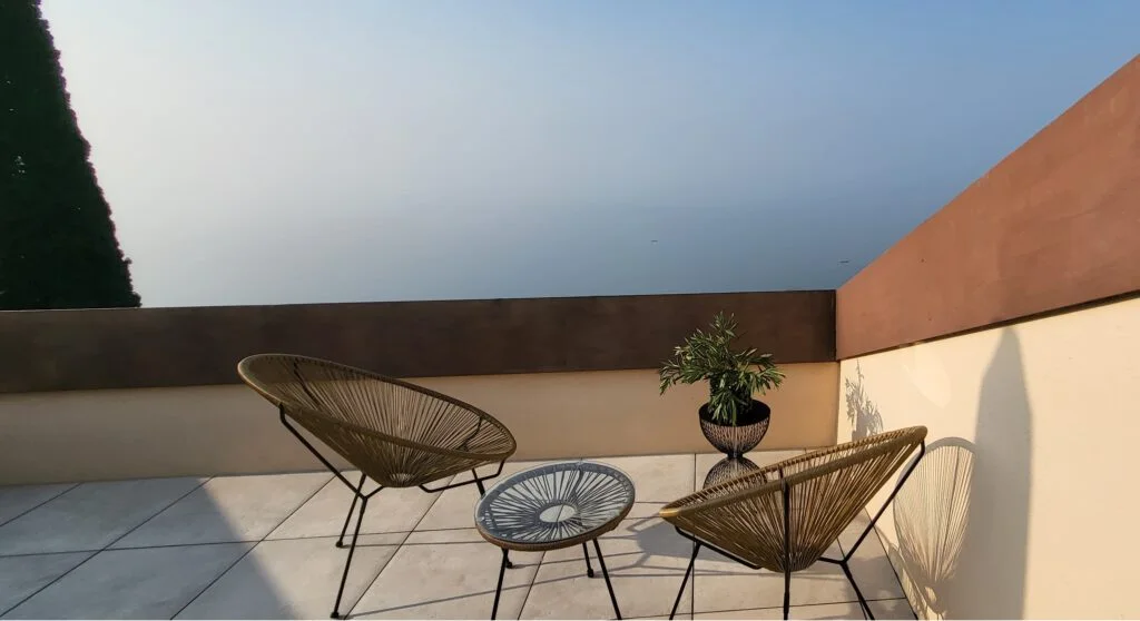 Rooftop terrace with panoramic view