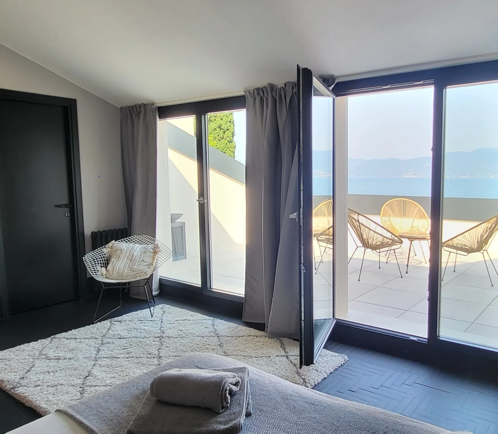 Master bedroom with terrace