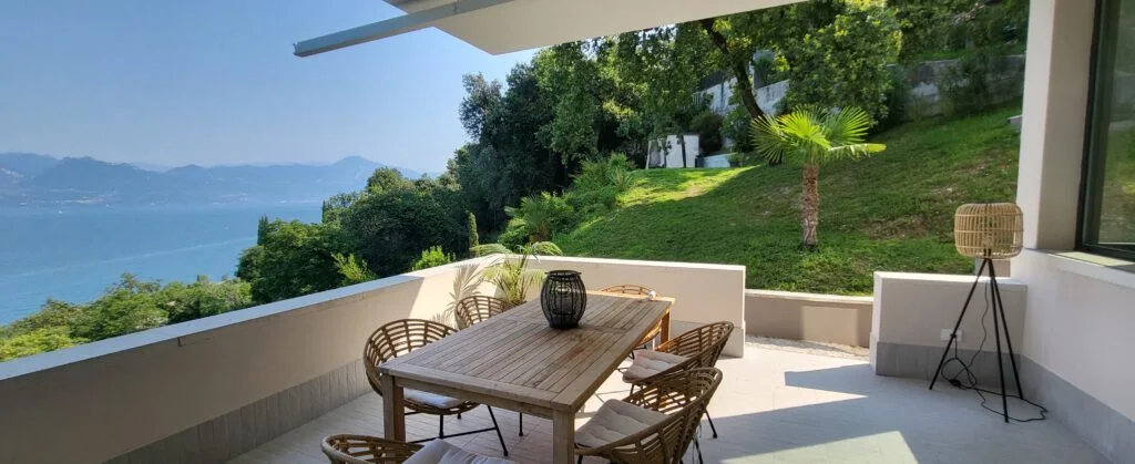 Terrace with lake view